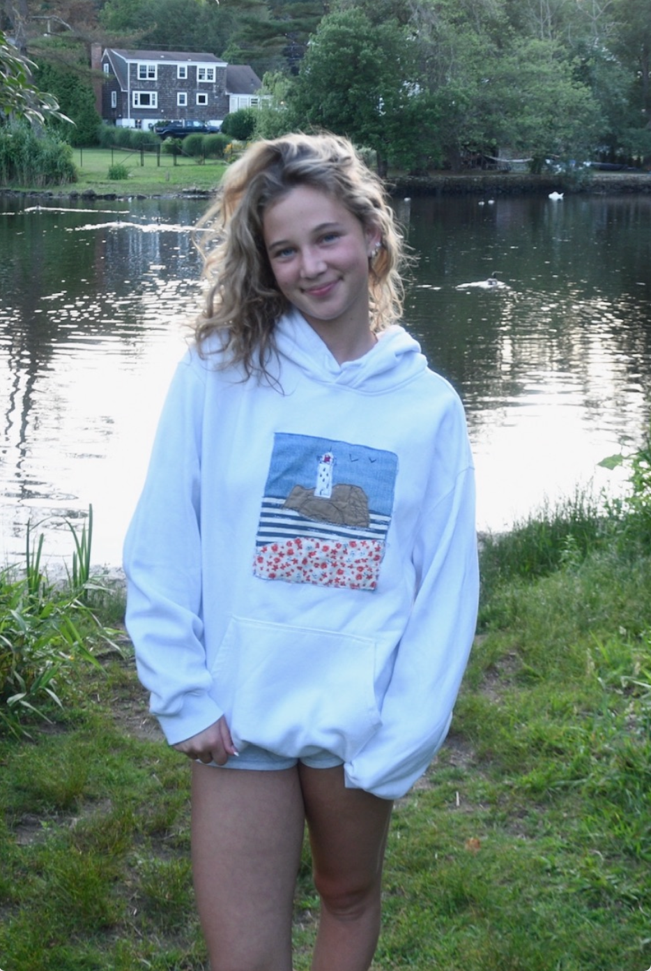 Lighthouse Patchwork Hoodie