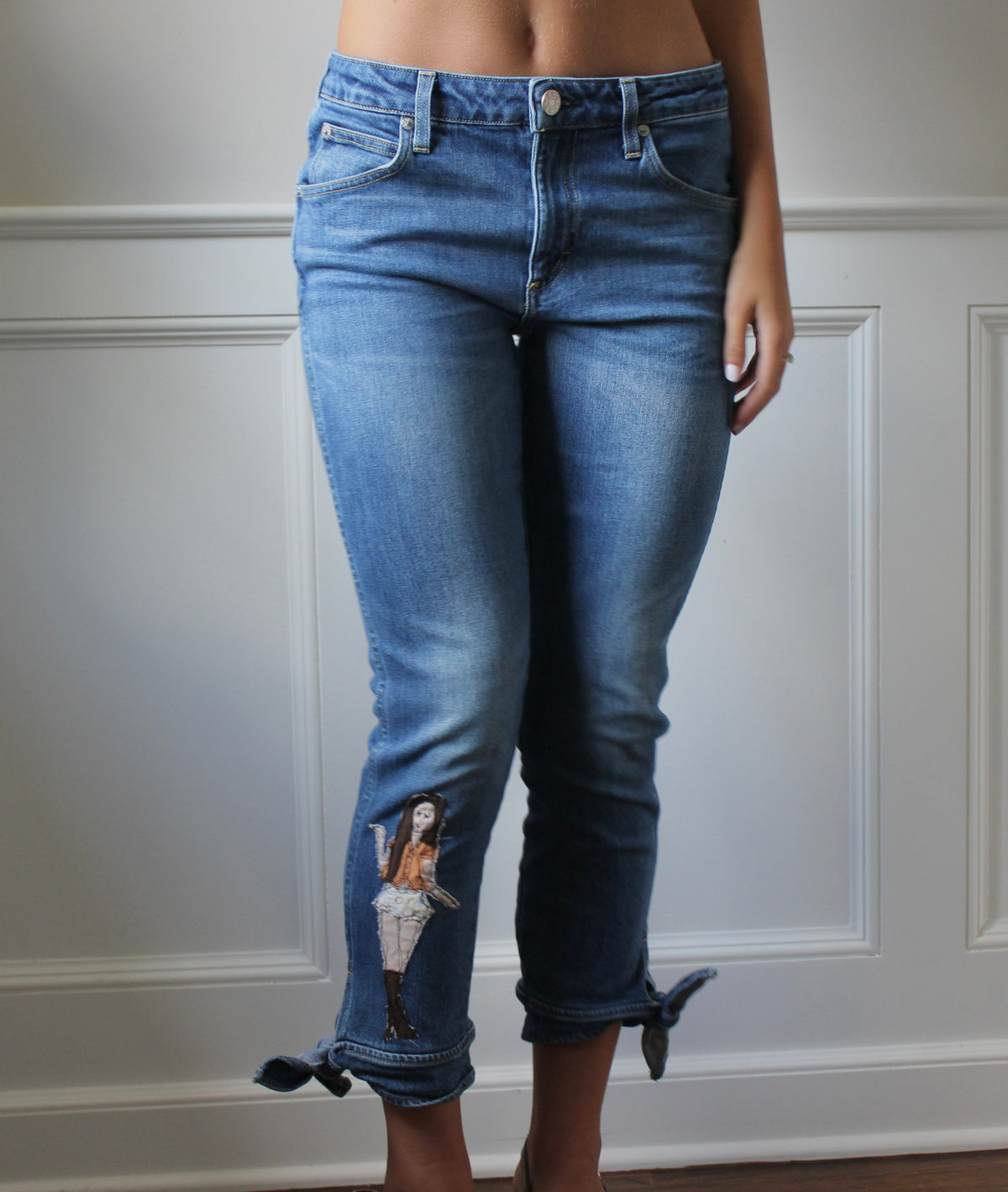 Maison Maxine X Stitched By Avery Capri Jeans
