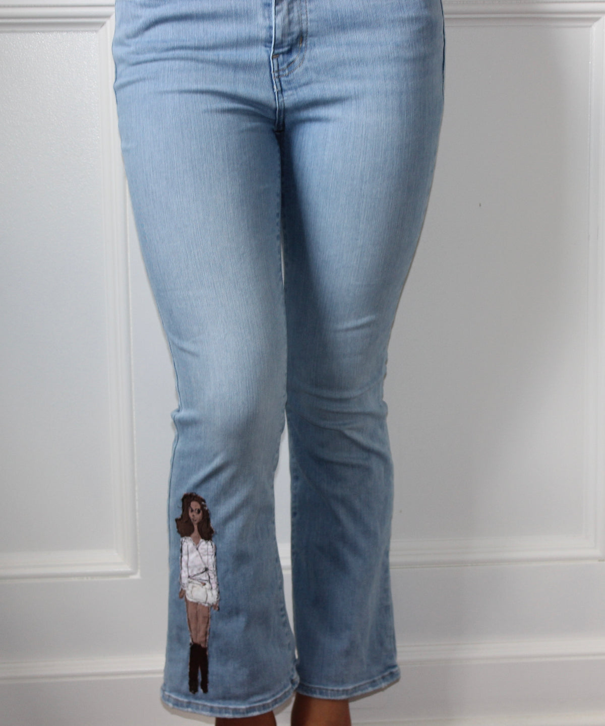 Maison Maxine X Stitched By Avery Low Rise Bootcut Jeans
