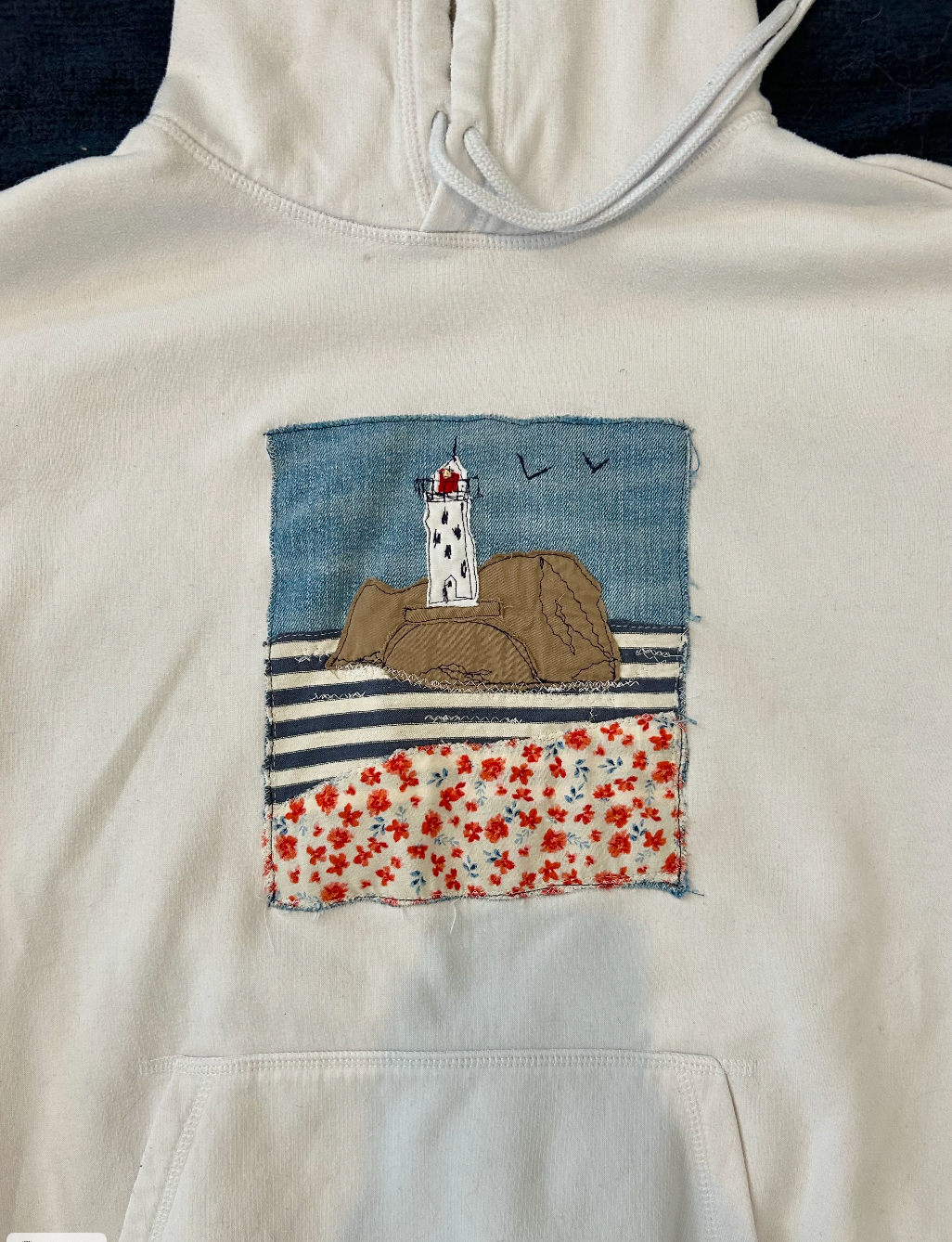 Lighthouse Patchwork Hoodie
