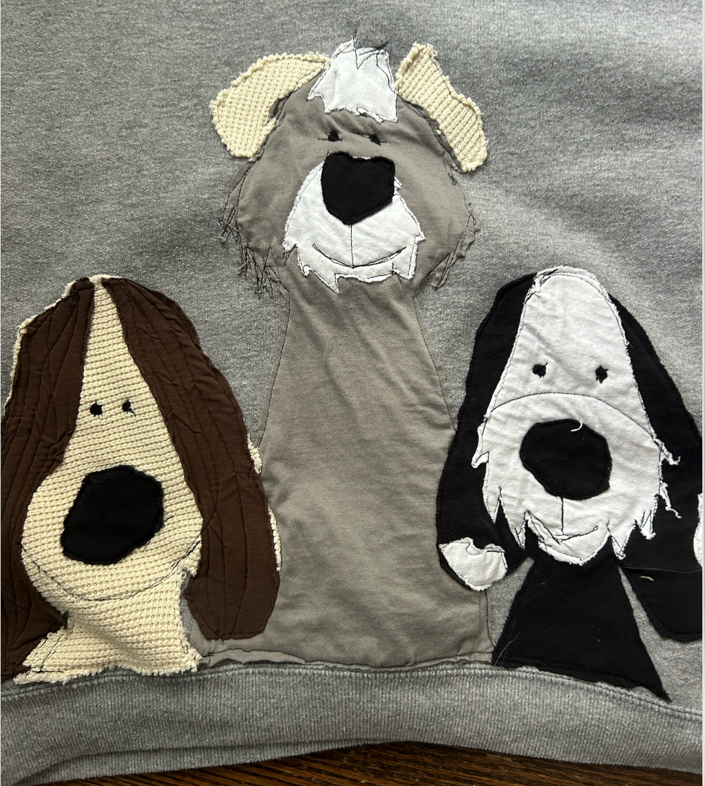 Reworked Grey Dogs Crewneck
