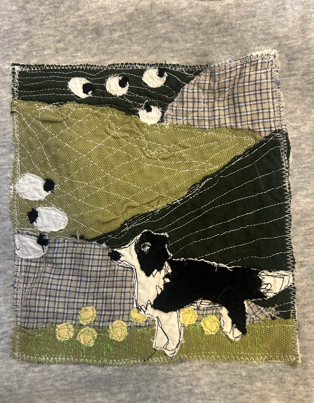Shepard Dog Scene Grey Hoodie