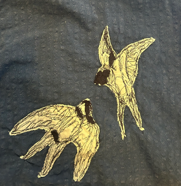 Blue Mini Dress - Swallows