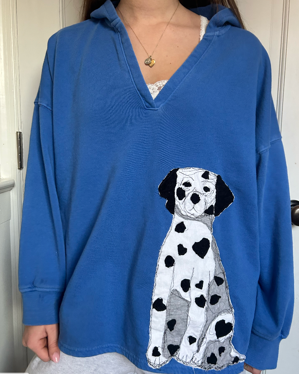 Dalmation Royal Blue Hoodie