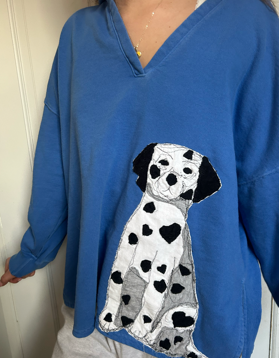 Dalmation Royal Blue Hoodie