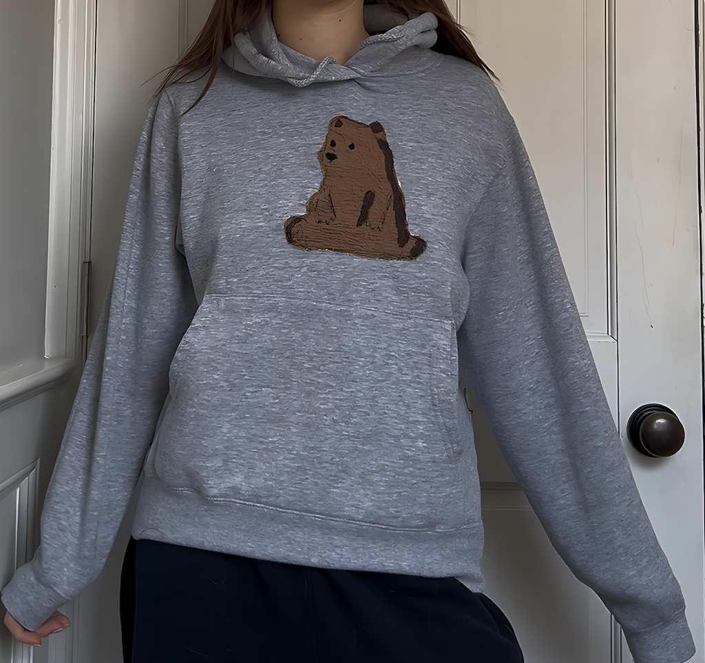 Bear - Grey Hoodie