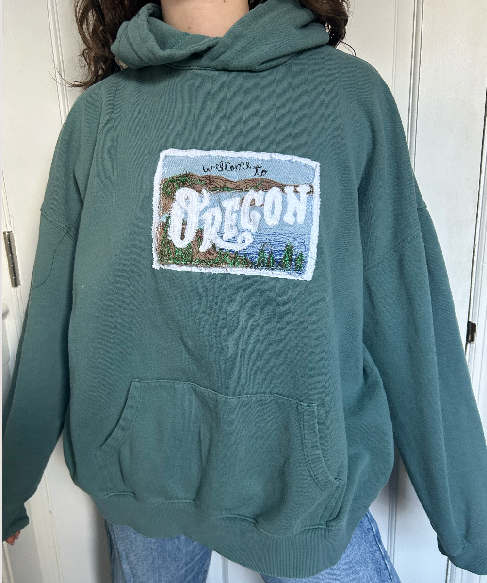 Oregon Vintage Postcard Hoodie