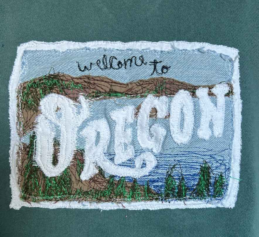 Oregon Vintage Postcard Hoodie