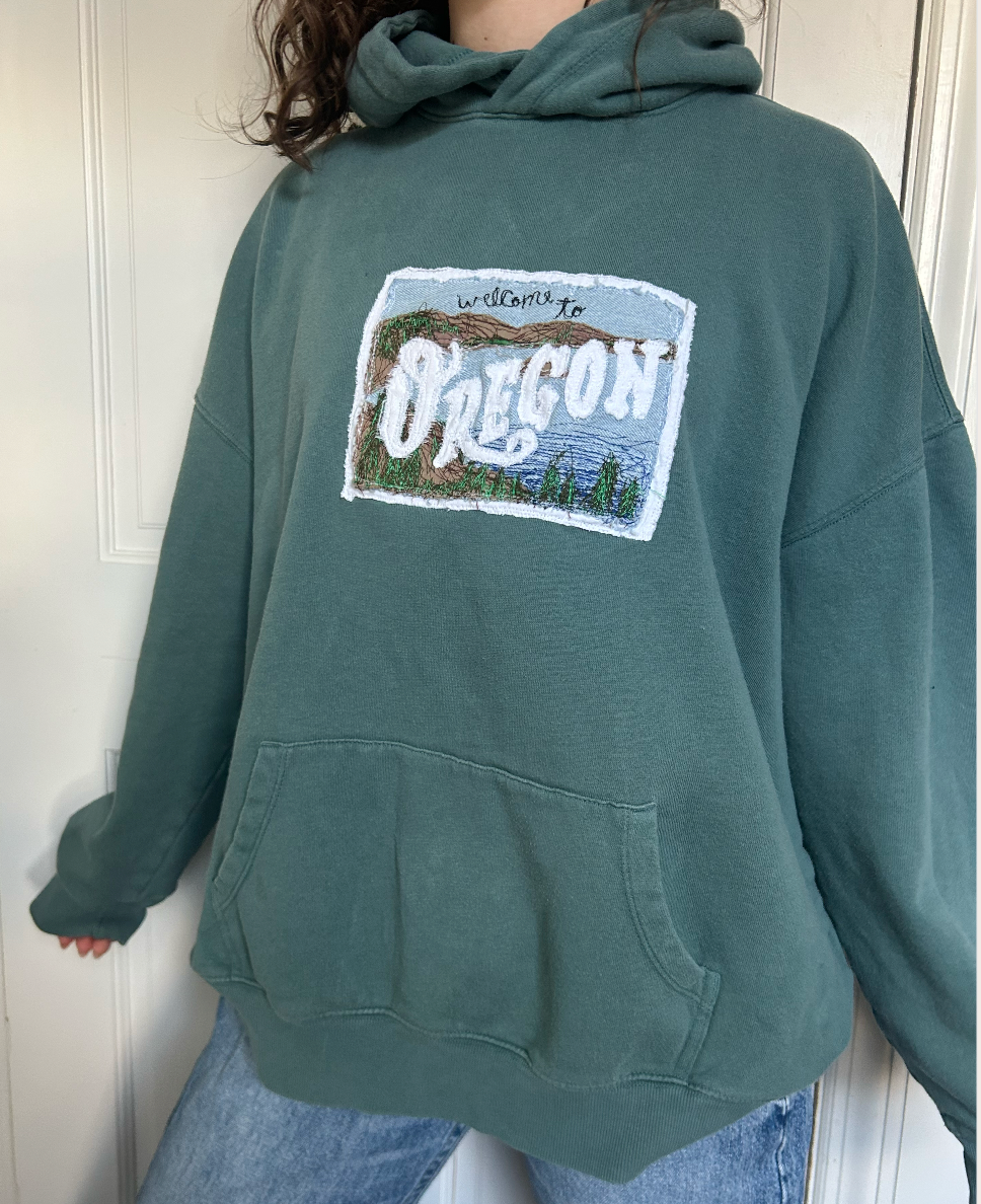 Oregon Vintage Postcard Hoodie