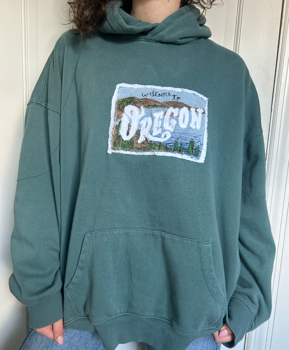 Oregon Vintage Postcard Hoodie
