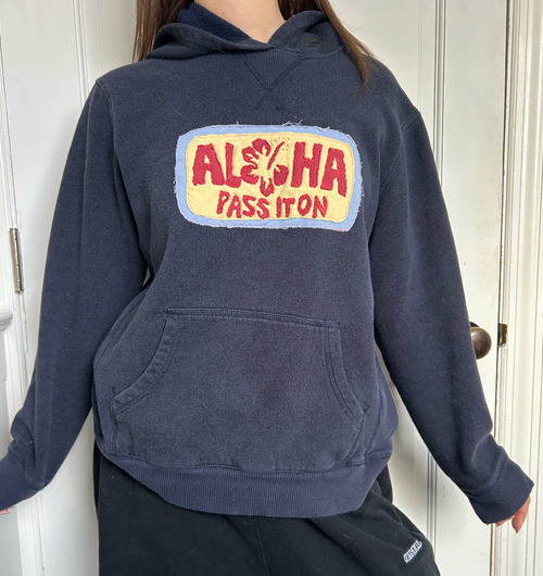 Aloha Post Card Sweatshirt - Navy