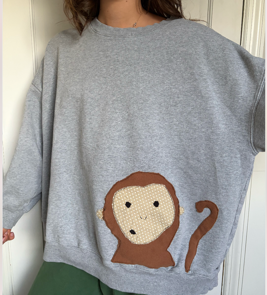 Monkey Grey Crewneck