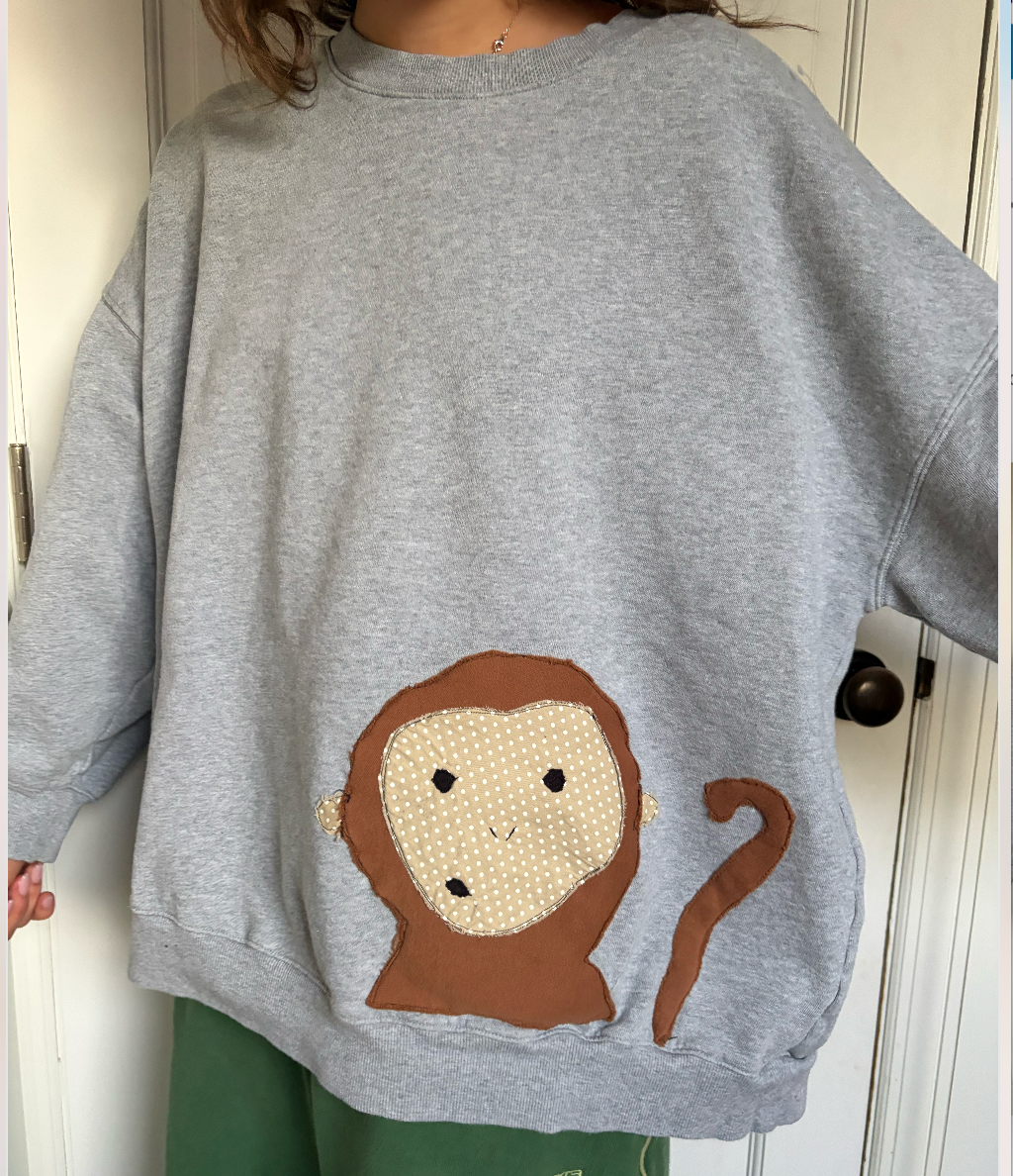 Monkey Grey Crewneck