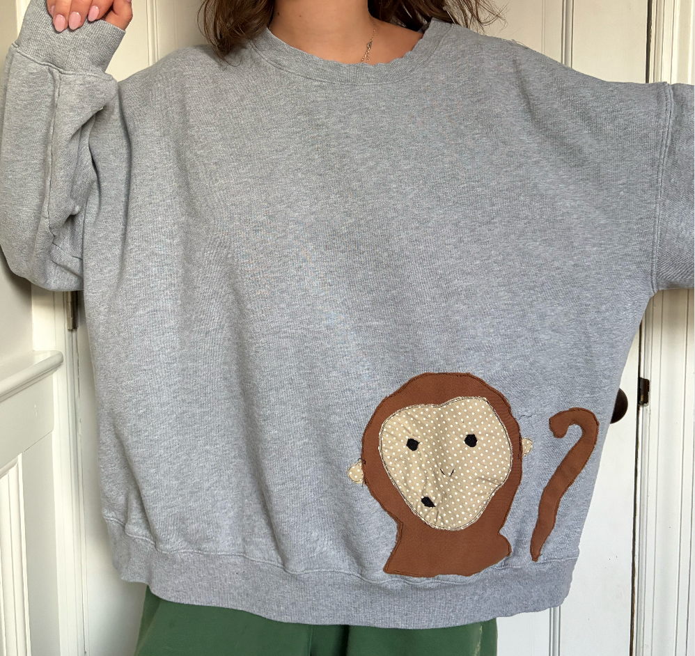 Monkey Grey Crewneck