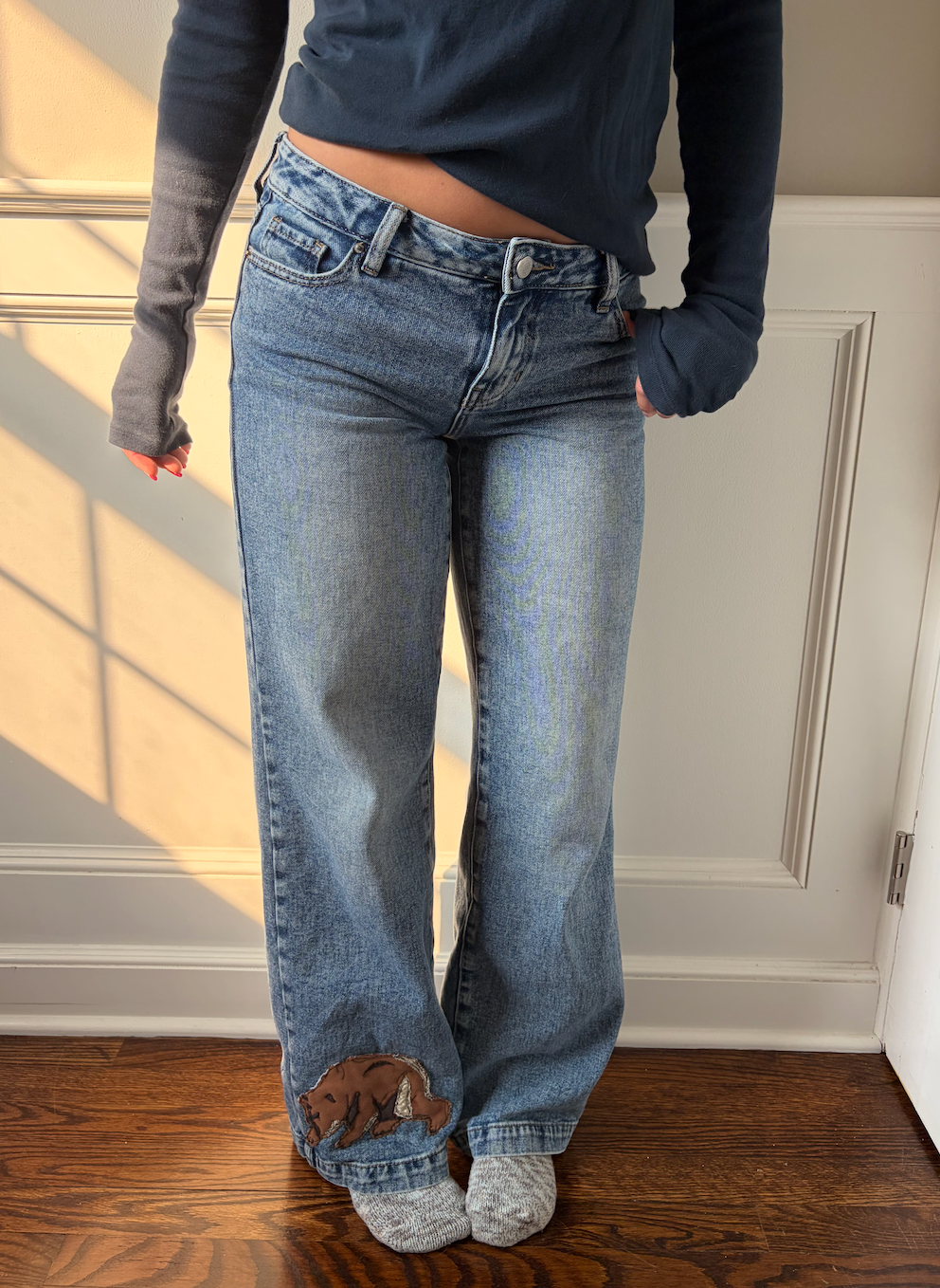 Bear Low Rise Baggy Jeans
