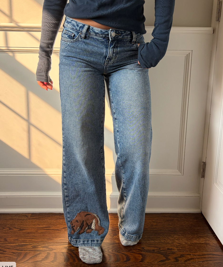 Bear Low Rise Baggy Jeans