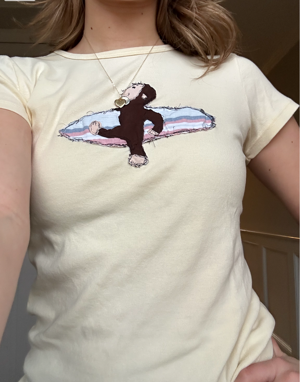Curious George Surfboard Yellow Tee